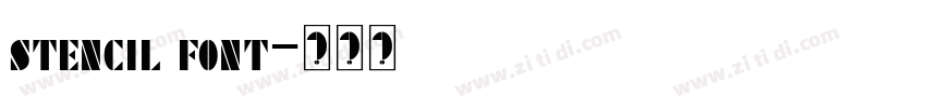 stencil font字体转换